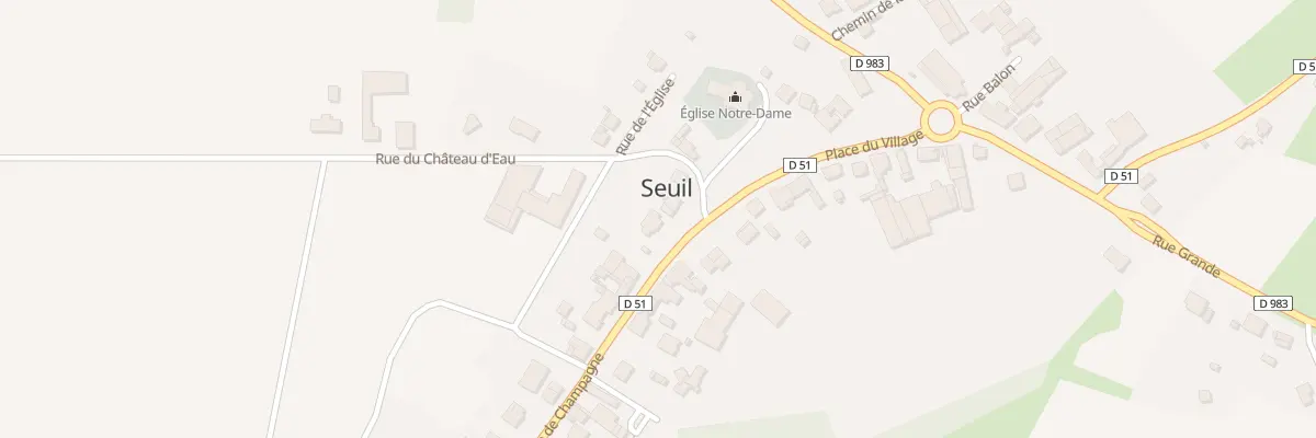 Plan du 2 Rue de Champagne à Seuil
