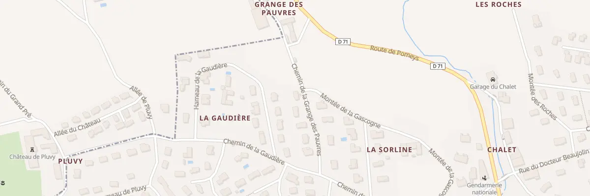 Plan du 125 Che de la Grange des Pauvres à Saint-Symphorien-sur-Coise