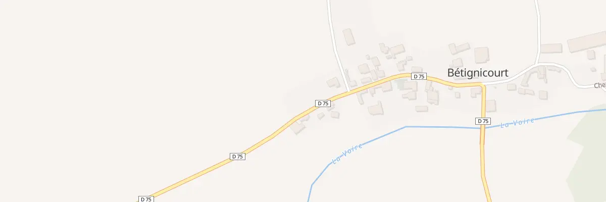 Plan du 7 Le Village à Bétignicourt