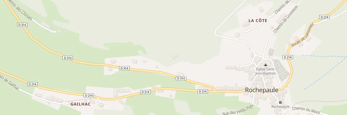 Plan du 190 Rte de Saint-andré à Rochepaule