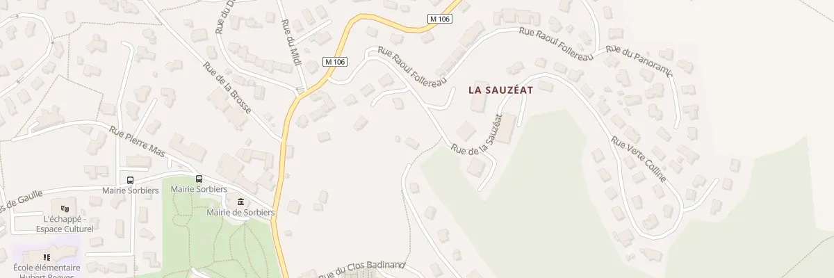 Plan du 1T Rue de la Vallée à Sorbiers