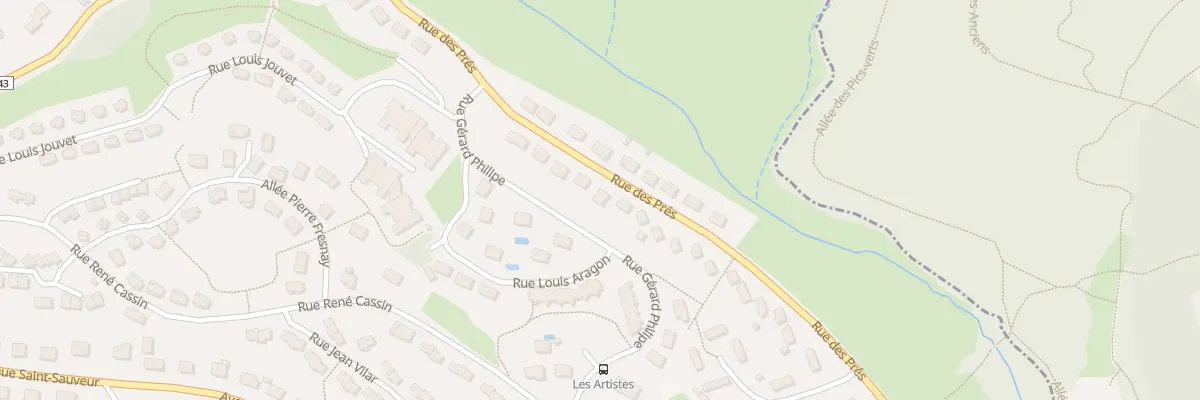 Plan du 55 Rue des Prés au Creusot