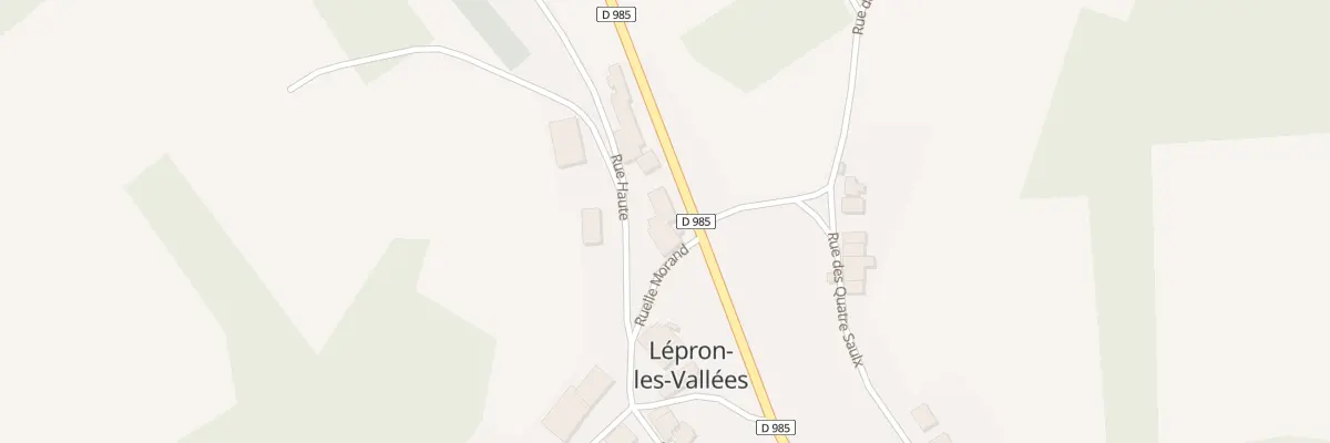 Plan du 8 Rte Departementale 985 à Lépron-les-Vallées