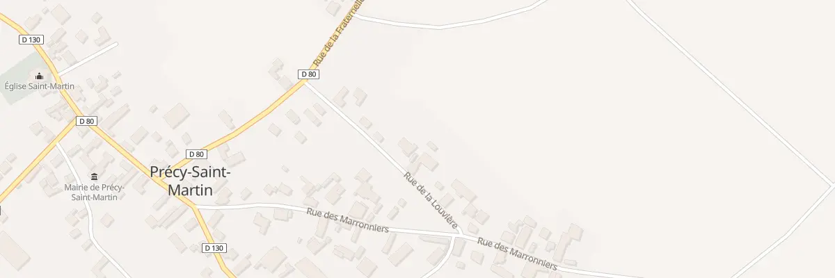 Plan du 6 Rue de la Louviere à Précy-Saint-Martin