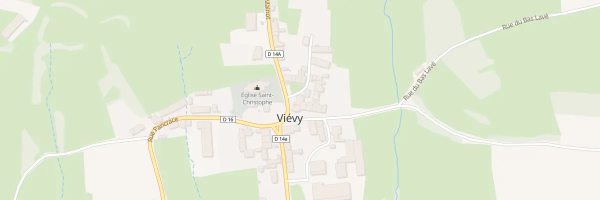 Plan du 5014 Village de Vievy à Viévy
