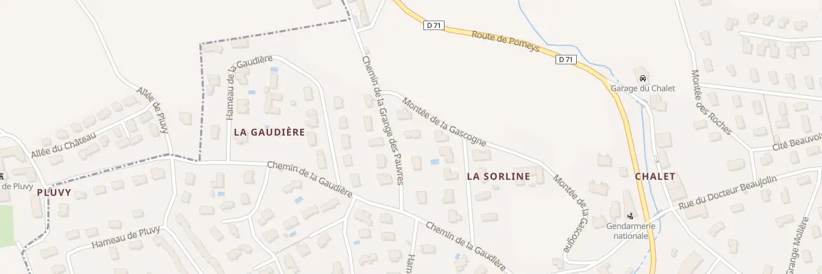 Plan du 66 Che de la Grange des Pauvres à Saint-Symphorien-sur-Coise