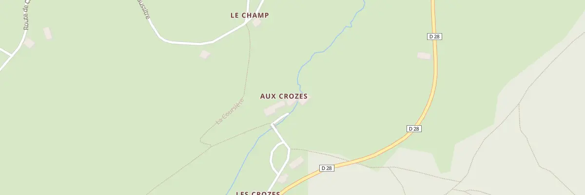 Plan du 203 Che des Crozes à Saint-Régis-du-Coin