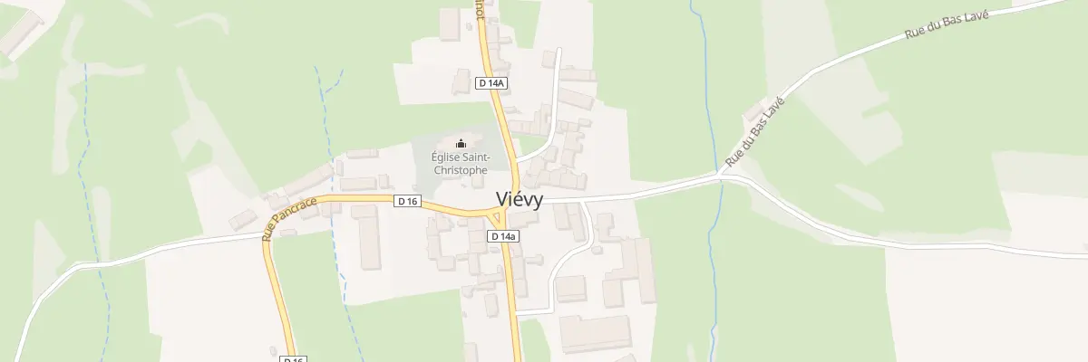 Plan du 5016 Village de Vievy à Viévy