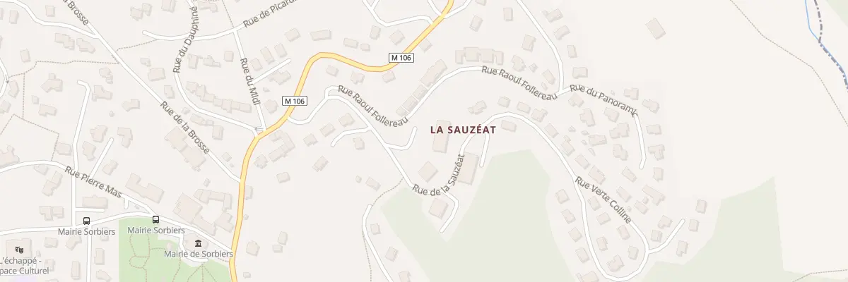 Plan du 5 Rue de la Sauzéat à Sorbiers