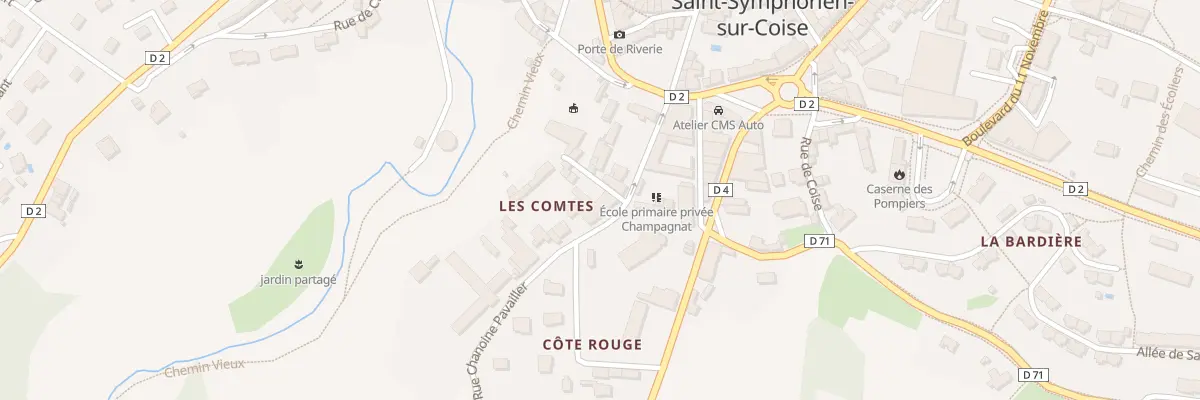 Plan du 104 Rue Chanoine Pavailler à Saint-Symphorien-sur-Coise