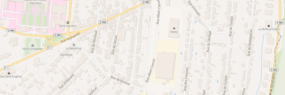Plan du 18 Rue de Bordeaux au Creusot