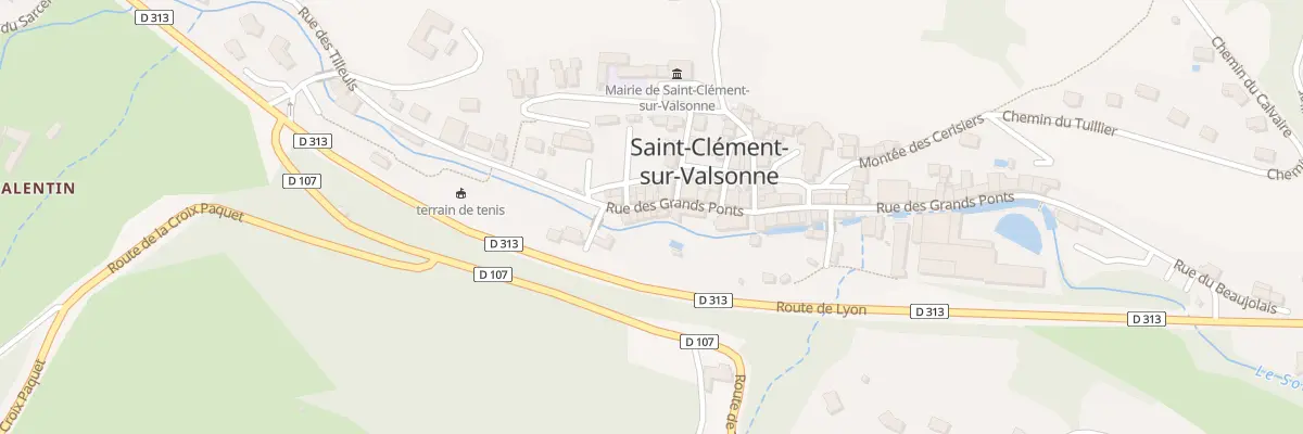 Plan du 1 Rue des Grands Ponts à Saint-Clément-sur-Valsonne