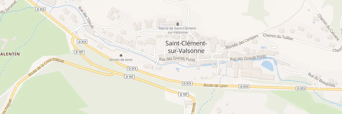 Plan du 8 Rue des Grands Ponts à Saint-Clément-sur-Valsonne