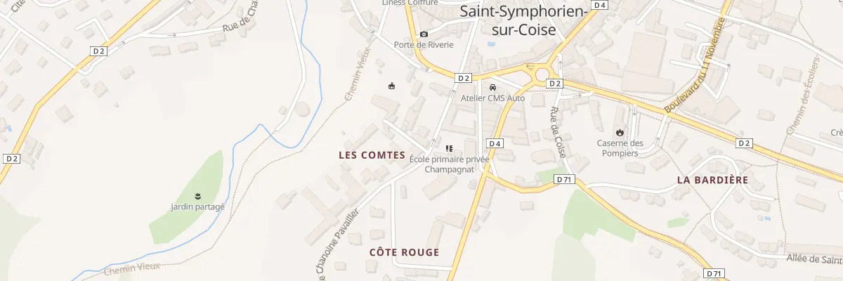 Plan du 80 Rue Chanoine Pavailler à Saint-Symphorien-sur-Coise