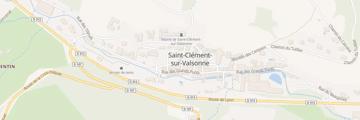 Plan du 2 Rue de la Mairie à Saint-Clément-sur-Valsonne