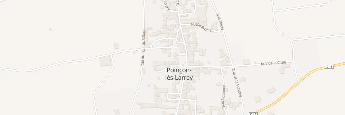 Plan du 1 Rue de l’Eglise à Poinçon-lès-Larrey