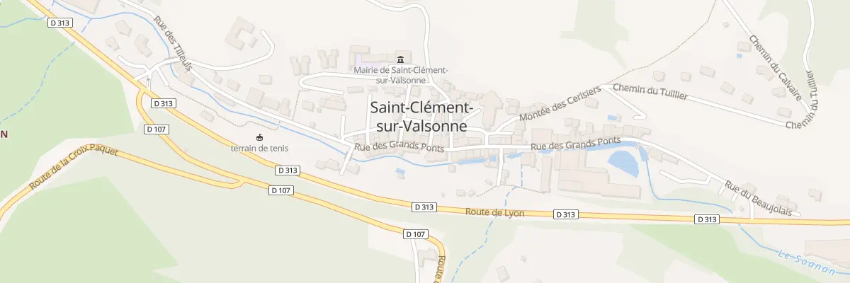 Plan du 16 Rue des Grands Ponts à Saint-Clément-sur-Valsonne