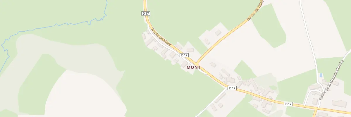 Plan du 1809 Rte de Mont à Suin