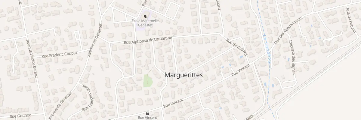 Plan du 6 Rue Paul Verlaine à Marguerittes