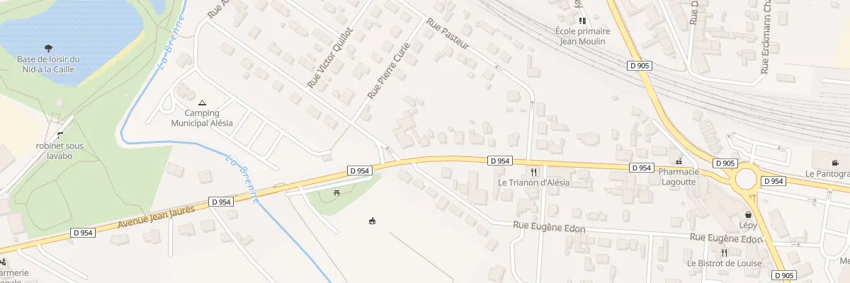 Plan du 16 Av Jean Jaurès à Venarey-les-Laumes