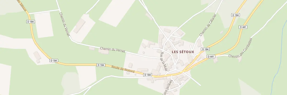 Plan du 62 Che du Vernet - Les Setoux à Riotord
