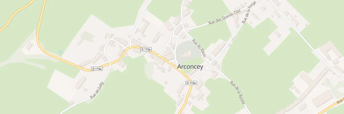 Plan du 3 Pl de l’Eglise à Arconcey