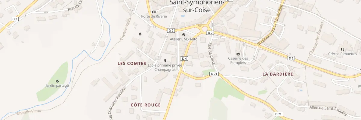 Plan du 66 Rte de Saint Etienne à Saint-Symphorien-sur-Coise