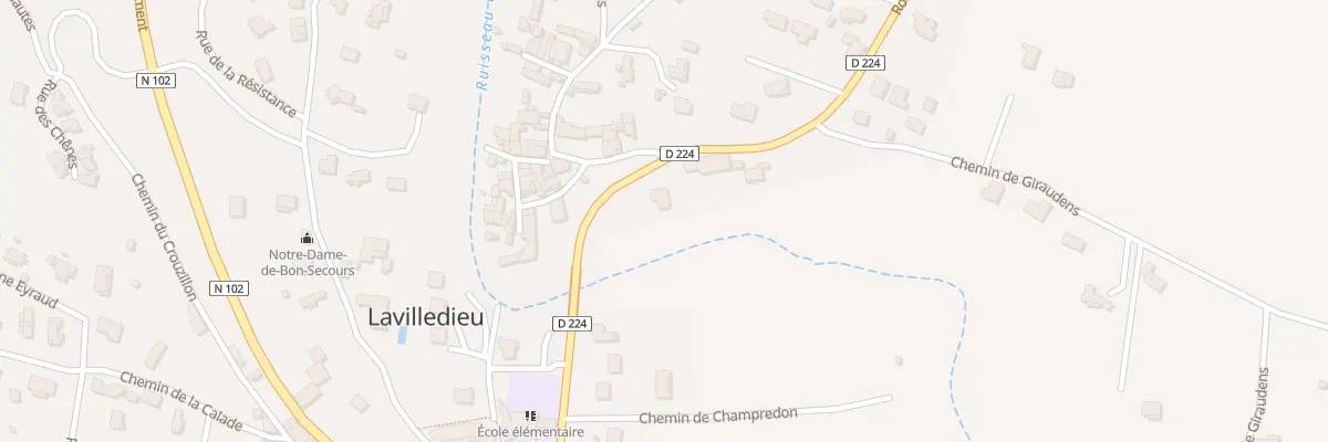 Plan du 400 Rte du Moulin à Lavilledieu