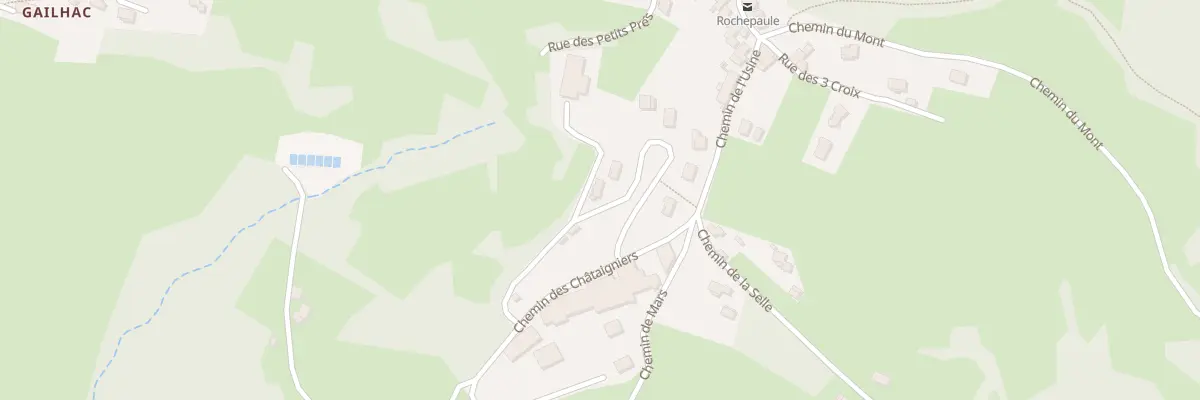 Plan du 220 Che de le Croix de l’Homme à Rochepaule