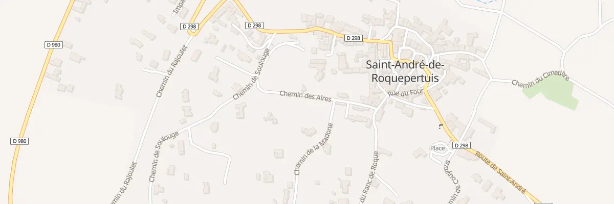 Plan du 6880F Che des Aires à Saint-André-de-Roquepertuis