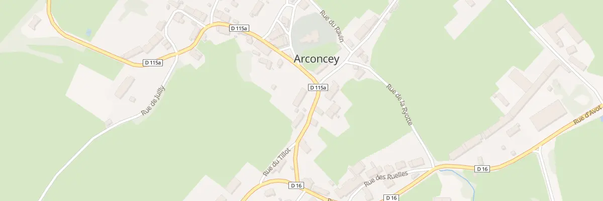 Plan du 7 Rue du Presbytere à Arconcey