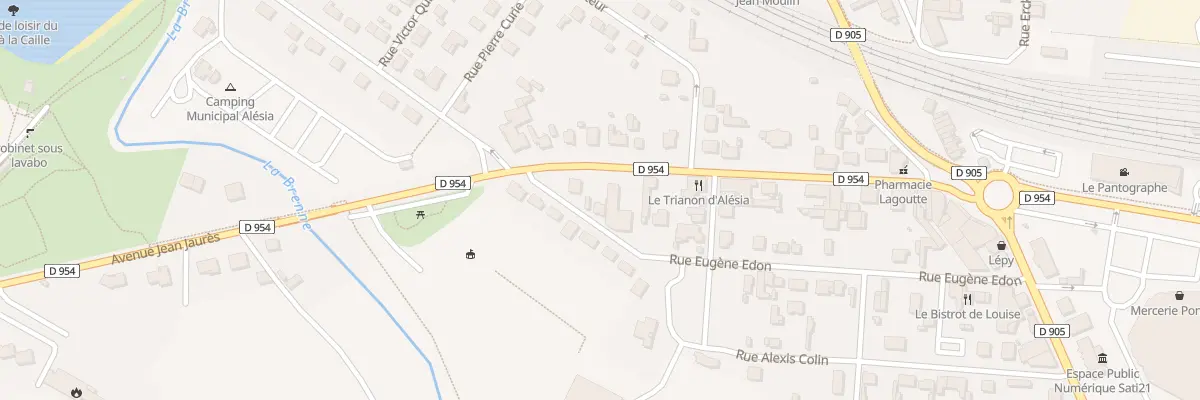 Plan du 16 Rue Eugéne Edon à Venarey-les-Laumes