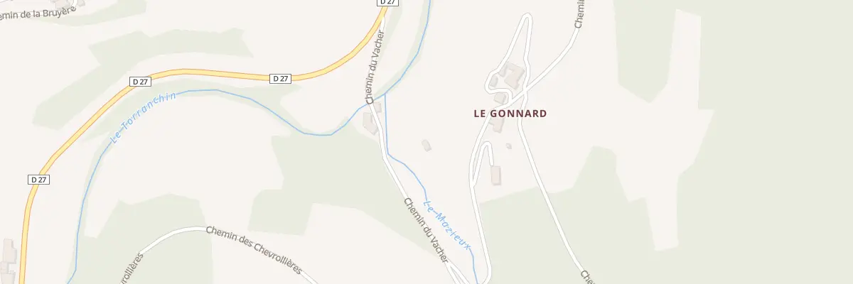 Plan du 1 Che Du Crêt Chamer à Saint-Forgeux