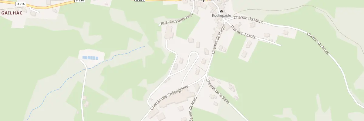 Plan du 170 Che de le Croix de l’Homme à Rochepaule