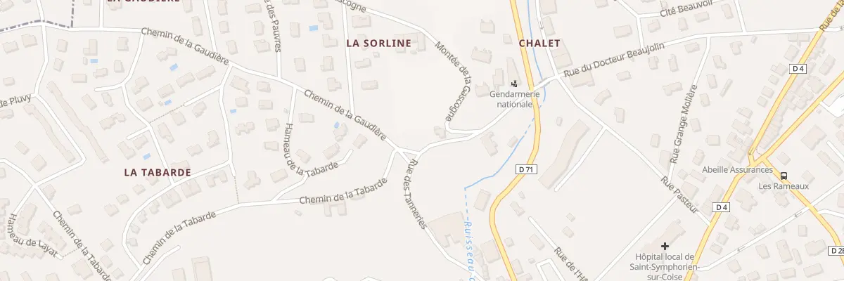 Plan du 41 Mte de la Gascogne à Saint-Symphorien-sur-Coise