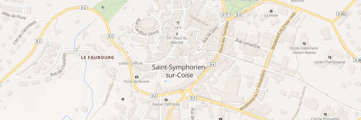 Plan du 20 Rue Centrale à Saint-Symphorien-sur-Coise