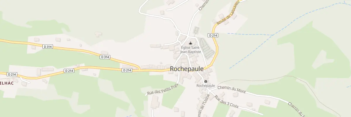 Plan du 25 Mte de l’Église à Rochepaule