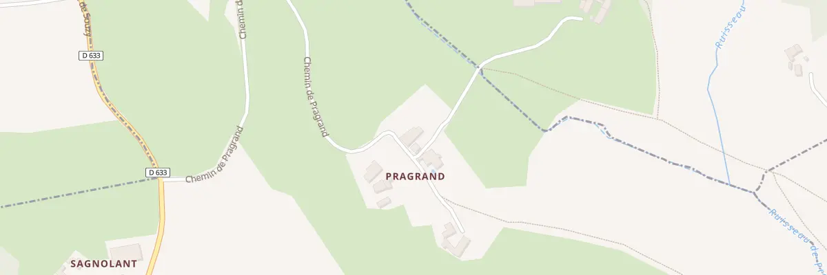Plan du 675 Che de Pragrand à Souzy