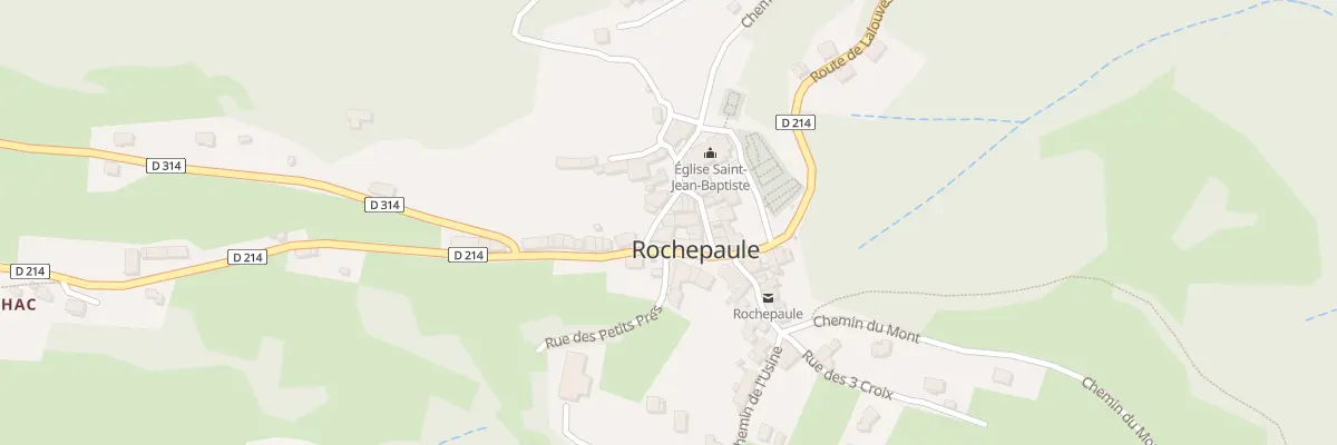 Plan du 20 Mte de l’Église à Rochepaule