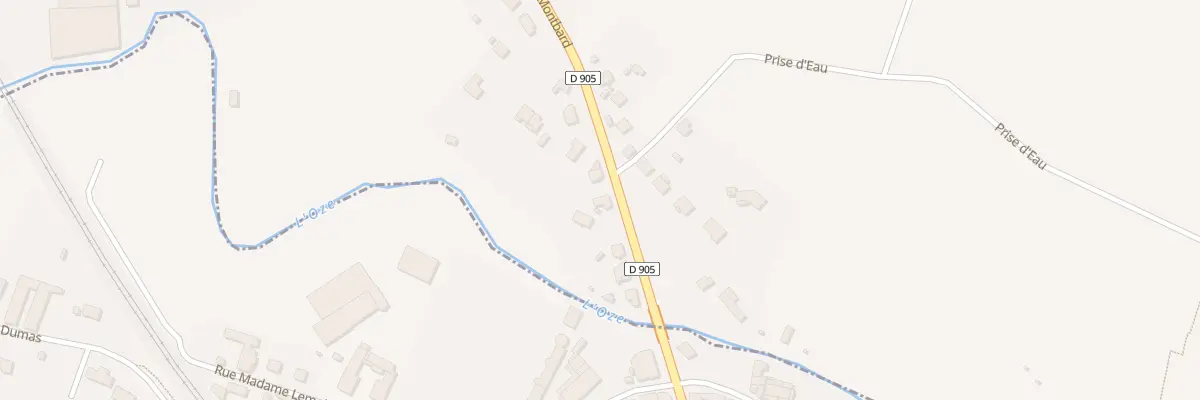Plan du 9 Rte de Montbard à Ménétreux-le-Pitois