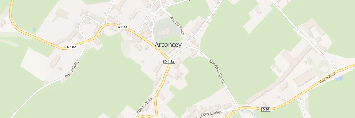 Plan du 2 Rue de la Forge à Arconcey