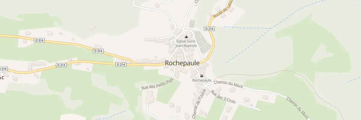 Plan du 5319 Le Village à Rochepaule