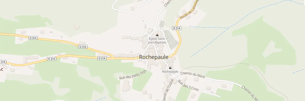 Plan du 27 Rue du Pavé du Milieu à Rochepaule