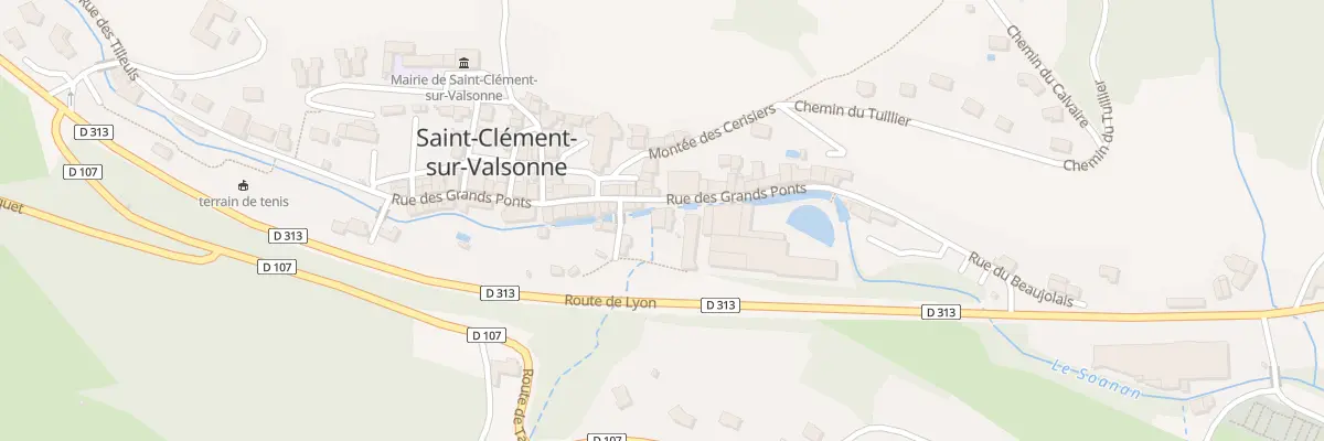 Plan du 27 Rue des Grands Ponts à Saint-Clément-sur-Valsonne