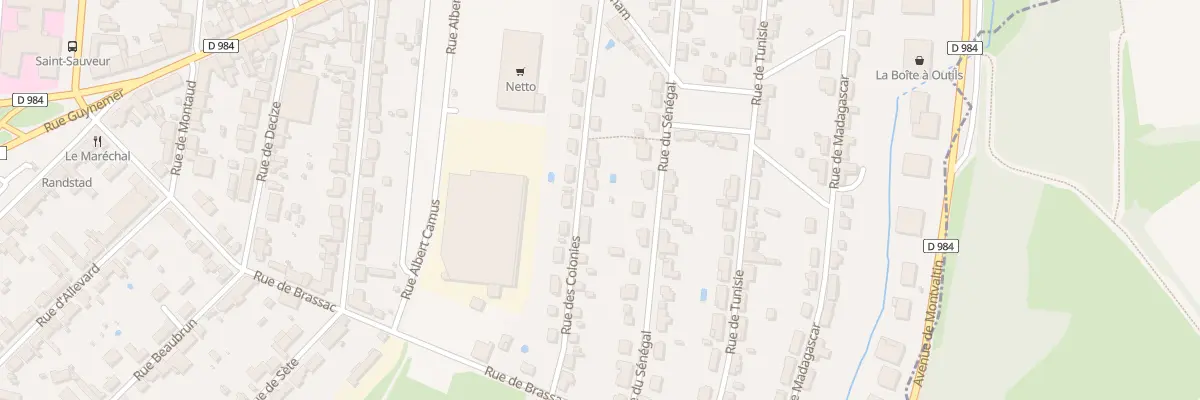 Plan du 9 Rue des Colonies au Creusot