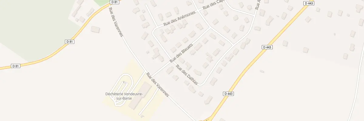 Plan du 7 Rue des Bleuets à Vendeuvre-sur-Barse