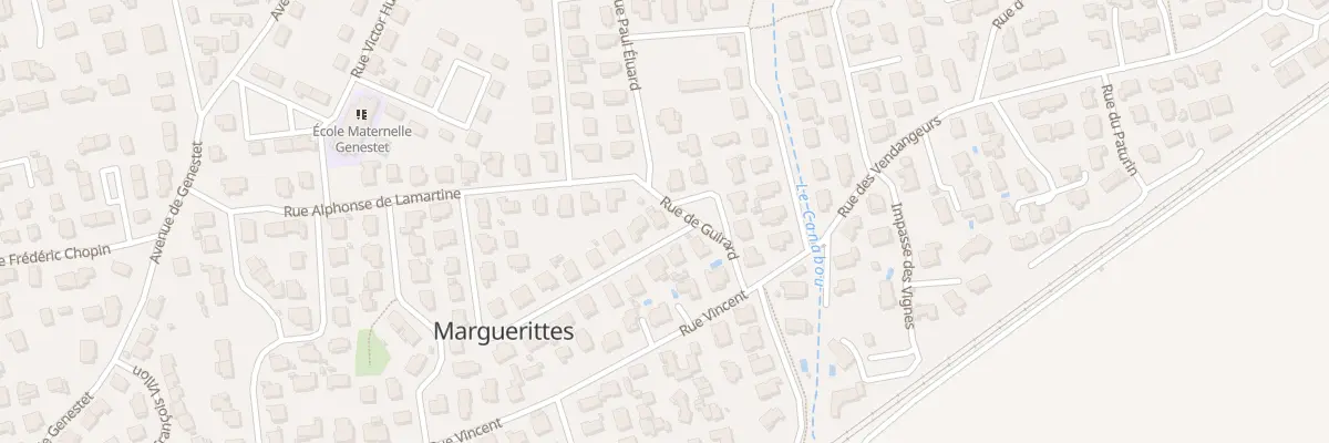 Plan du 2 Rue Gerard de Nerval à Marguerittes