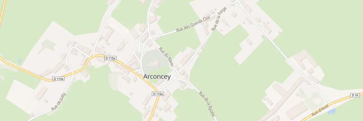 Plan du 7 Rue de la Forge à Arconcey