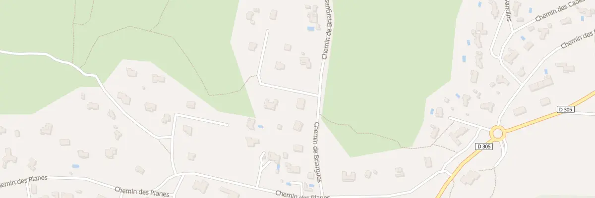 Plan du 903 Che de Briargues à Saint-Siffret