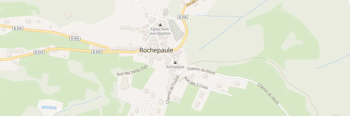 Plan du 27 Rue de la Poste à Rochepaule